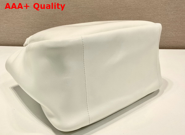 Prada Medium Padded Prada Soft Nappa Leather Bag in White 1BG413 Replica