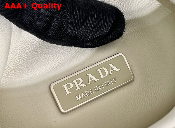 Prada Medium Padded Prada Soft Nappa Leather Bag in White 1BG413 Replica