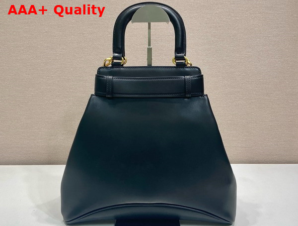 Prada Medium Prada Carey Leather Bag in Black 1BG567 Replica