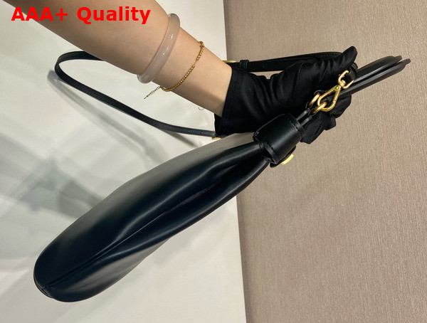 Prada Medium Prada Carey Leather Bag in Black 1BG567 Replica