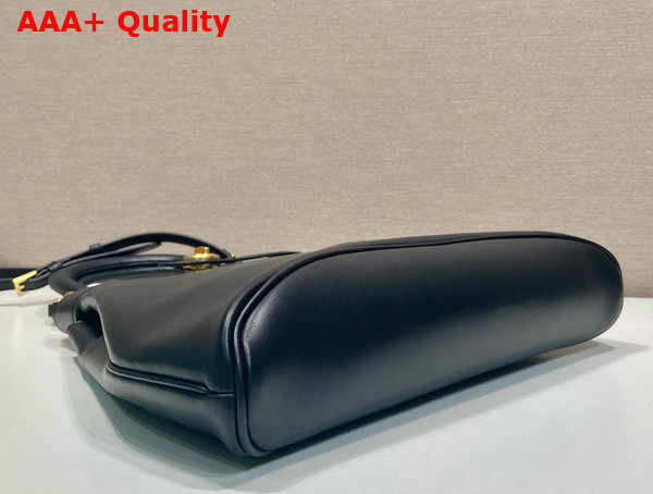 Prada Medium Prada Carey Leather Bag in Black 1BG567 Replica