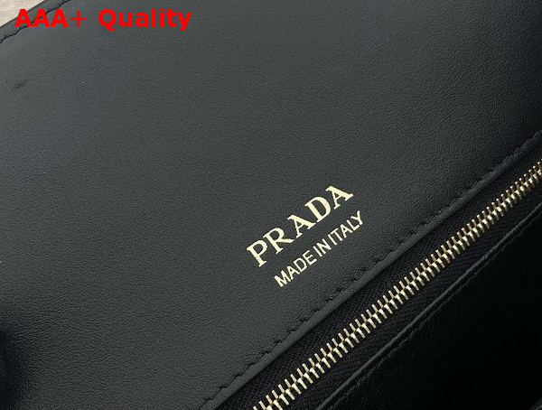 Prada Medium Prada Carey Leather Bag in Black 1BG567 Replica