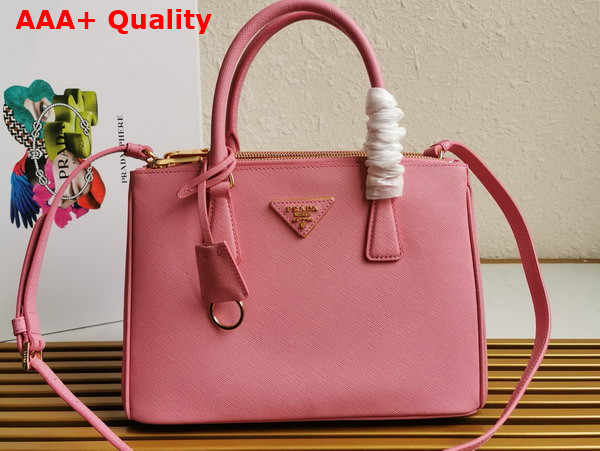 Prada Medium Prada Galleria Saffiano Leather Bag in Pink 1BA863 Replica