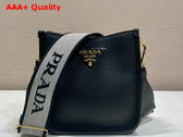 Prada Mini Leather Shoulder Bag in Black 1BH191 Replica