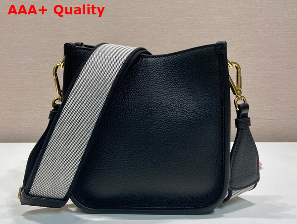 Prada Mini Leather Shoulder Bag in Black 1BH191 Replica