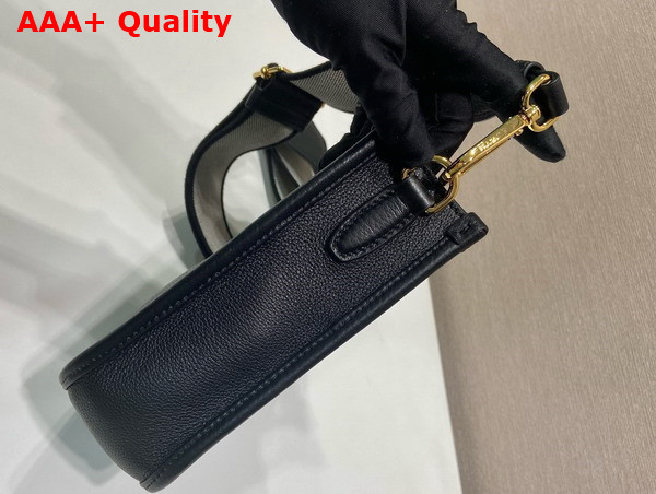 Prada Mini Leather Shoulder Bag in Black 1BH191 Replica