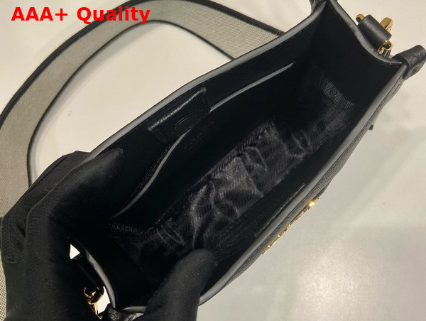 Prada Mini Leather Shoulder Bag in Black 1BH191 Replica