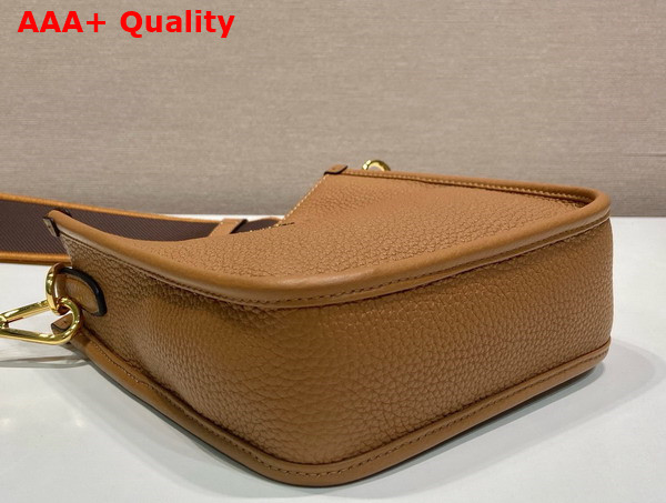 Prada Mini Leather Shoulder Bag in Caramel 1BH191 Replica