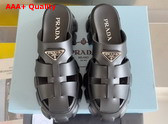 Prada Monolith Rubber Mules in Black 1XX751 Replica