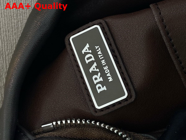 Prada Nappa Leather Backpack in Dark Brown 2VZ114 Replica