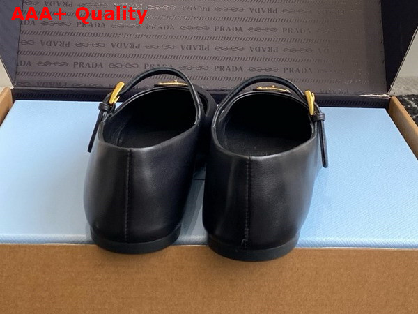 Prada Nappa Leather Ballerinas in Black 1F793N Replica