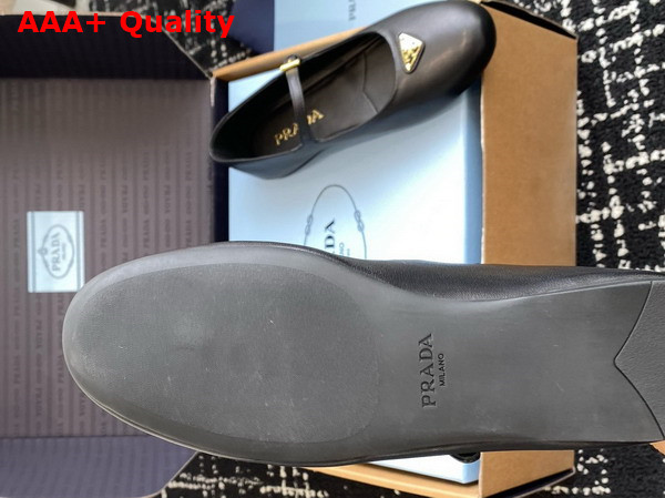 Prada Nappa Leather Ballerinas in Black 1F793N Replica