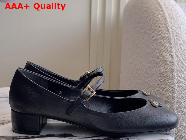 Prada Nappa Leather Mary Jane Pumps in Black 1I568N Replica