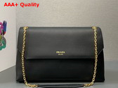 Prada Nappa Leather Shoulder Bag in Black 1BD368 Replica