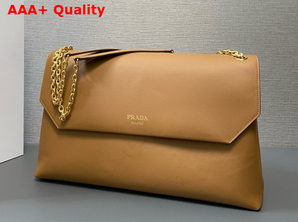 Prada Nappa Leather Shoulder Bag in Carmel 1BD368 Replica