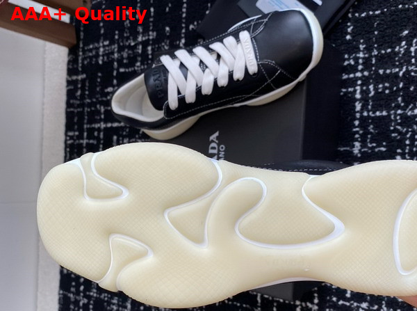 Prada Nappa Leather Sneakers in Black 1E942N Replica