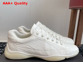 Prada Nappa Leather Sneakers in Ivory 1E942N Replica