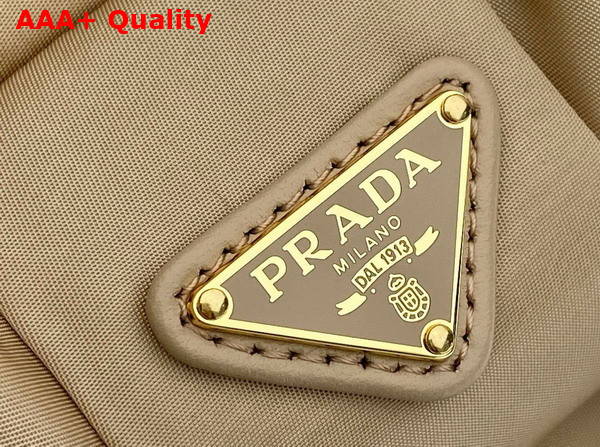 Prada Padded Re Nylon Mini Bag with Bow Camel Brown 1BA359 Replica