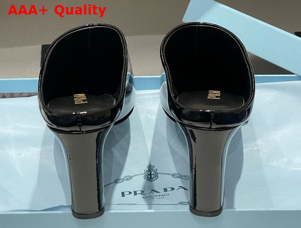 Prada Patent Leather Mules in Black 1I839N Replica