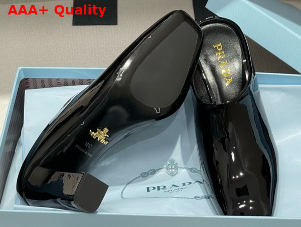 Prada Patent Leather Mules in Black 1I839N Replica
