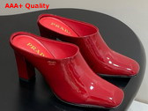 Prada Patent Leather Mules in Red 1I839N Replica