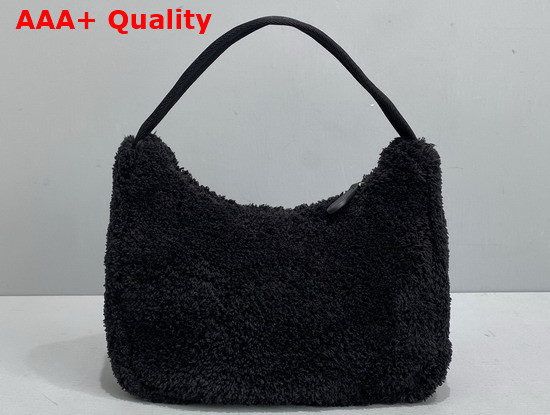 Prada Re Edition 2000 Terry Mini Bag Black and White Replica