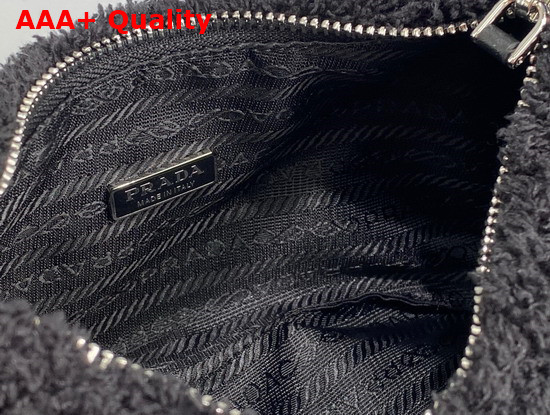 Prada Re Edition 2000 Terry Mini Bag Black and White Replica
