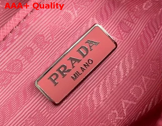 Prada Re Edition 2005 Nylon Shoulder Bag Pink Nylon and Saffiano Leather Replica