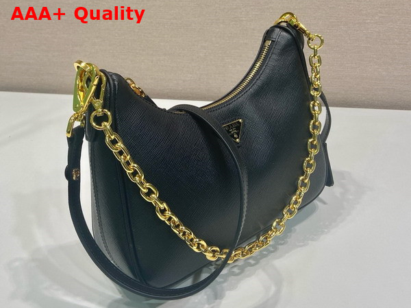 Prada Re Edition Saffiano Leather Mini Bag in Black 1BC204 Replica