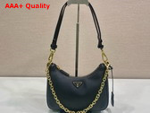 Prada Re Edition Saffiano Leather Mini Bag in Black 1BC204 Replica