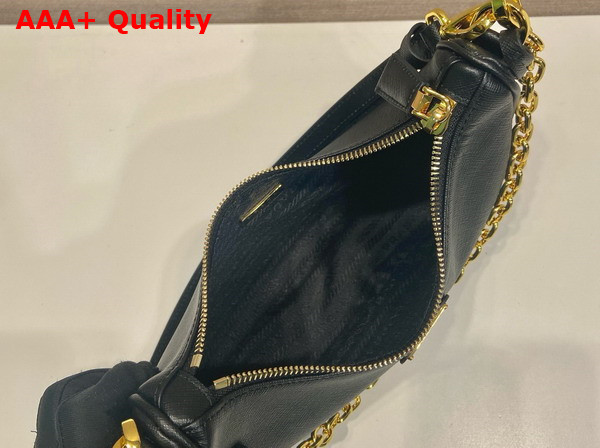 Prada Re Edition Saffiano Leather Mini Bag in Black 1BC204 Replica