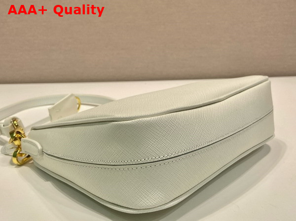 Prada Re Edition Saffiano Leather Mini Bag in White 1BC204 Replica