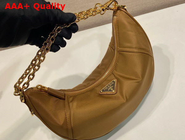 Prada Re Nylon Shoulder Bag in Brandy 1BH222 Replica