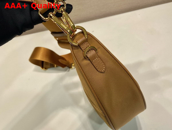 Prada Re Nylon Shoulder Bag in Brandy 1BH222 Replica