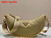 Prada Re Nylon Shoulder Bag in Camel Brown 1BH222 Replica