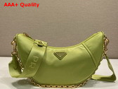 Prada Re Nylon Shoulder Bag in Ivy Green 1BH222 Replica