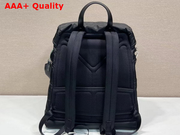 Prada Re Nylon and Leather Backpack in Black 2VZ108 Replica