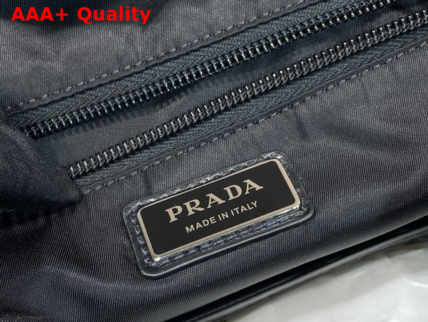 Prada Re Nylon and Leather Backpack in Black 2VZ108 Replica
