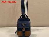 Prada Re Nylon and Leather Smartphone Case in Blue 2ZH194 Replica