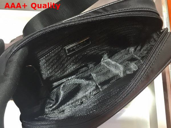 Prada Re Nylon and Saffiano Leather Belt Bag in Black 2VL977 Replica
