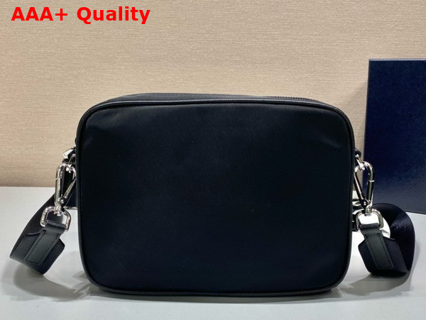 Prada Re Nylon and Saffiano Leather Shoulder Bag in Black 2VH133 Replica