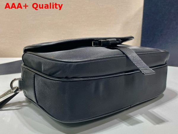 Prada Re Nylon and Saffiano Leather Shoulder Bag in Black 2VH133 Replica