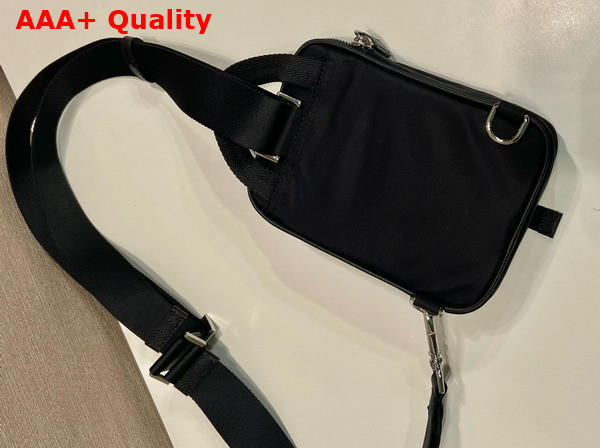 Prada Re Nylon and Saffiano Leather Smartphone Case in Black 2ZH194 Replica