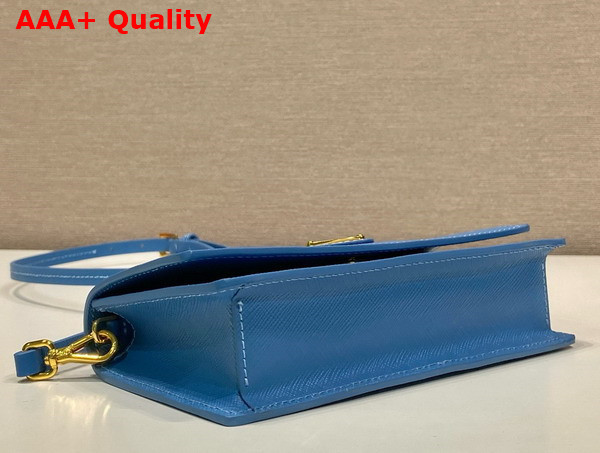 Prada Saffiano Leather Mini Bag in Astral Blue 1NF059 Replica
