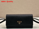 Prada Saffiano Leather Mini Bag in Black 1NF059 Replica