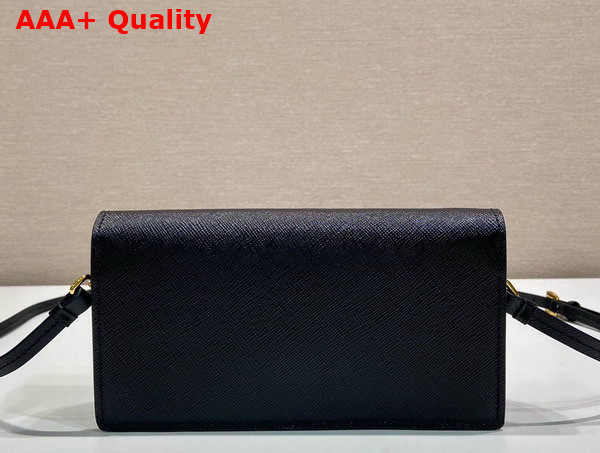Prada Saffiano Leather Mini Bag in Black 1NF059 Replica