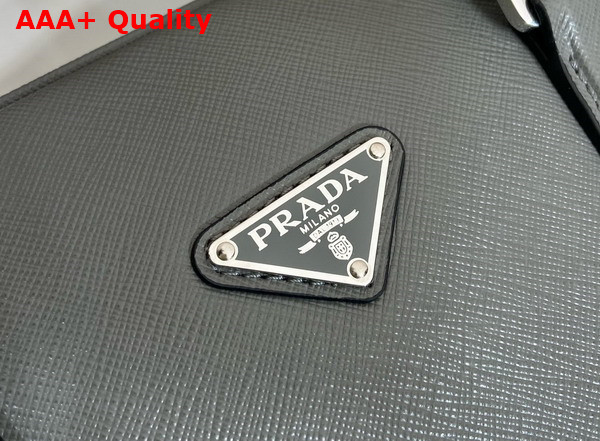 Prada Saffiano Leather Work Bag in Grey 2VE368 Replica