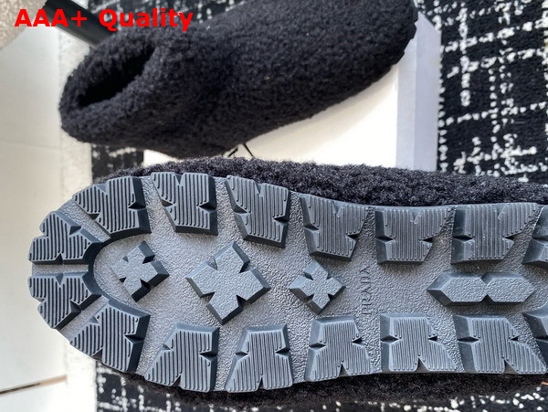 Prada Shearling Booties in Black 1T711N Replica