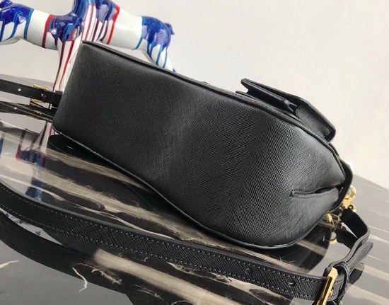 Prada Sidonie Saffiano Leather Bag in Black