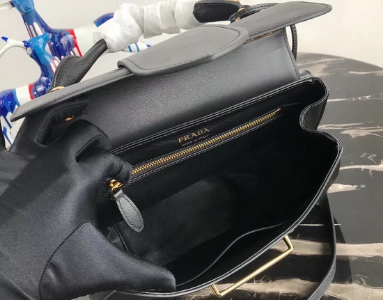 Prada Sidonie Saffiano Leather Bag in Black